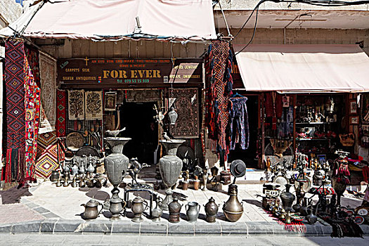 纪念品店,马代巴,约旦,亚洲
