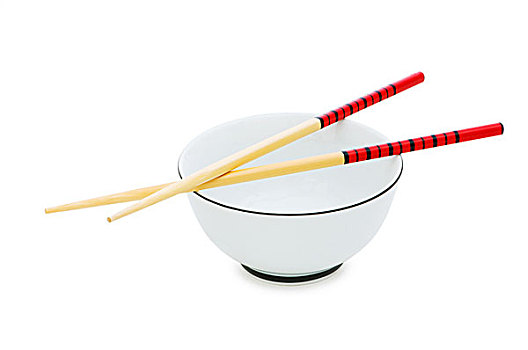 碗,筷子,隔绝,白色
