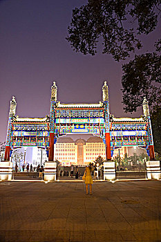 北京西单商业街商场