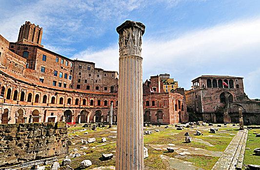 市场,世界遗产,靠近,古罗马广场,罗马,意大利