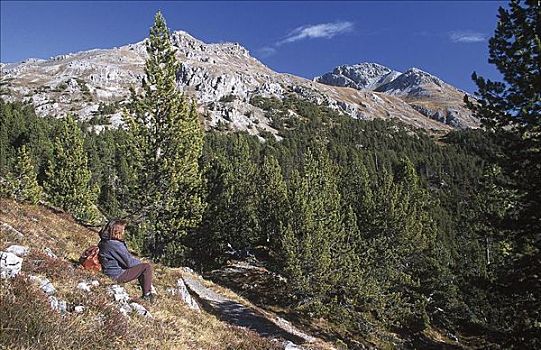 山峦,国家公园,南蒂罗尔,意大利,欧洲,阿尔卑斯山