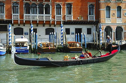小船,旅游,威尼斯,意大利