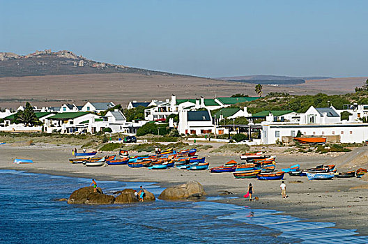 渔村,大西洋,海岸,西海角,南非,非洲