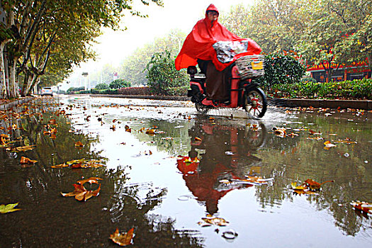 下雨街景