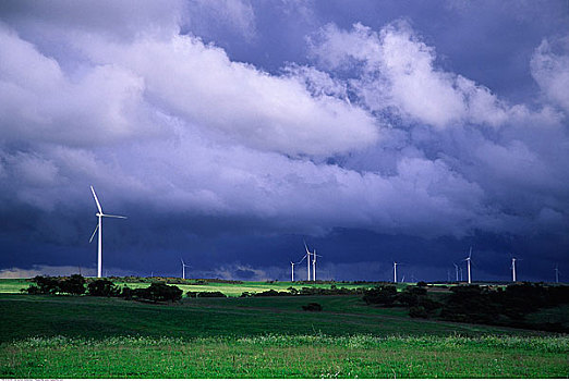 风电场,乌云,西澳大利亚,澳大利亚