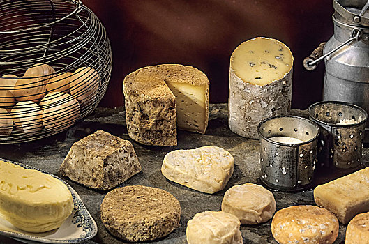 法国,奥弗涅,上卢瓦尔省,奶酪,著名,左边
