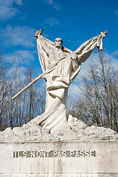 纪念建筑,骨骼,雕塑,死,男人,战斗,凡尔登,第一次世界大战,法国,欧洲