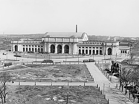新,联合车站,华盛顿特区,美国,底特律,建筑,历史