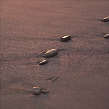鹅卵石,沙子