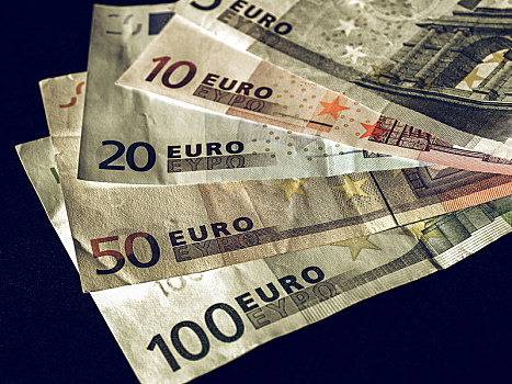 旧式,欧元钞票