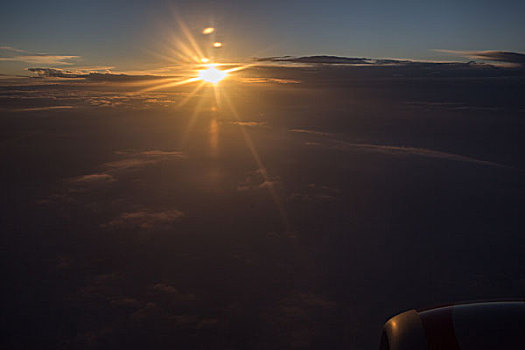 高空飞行,空中美景