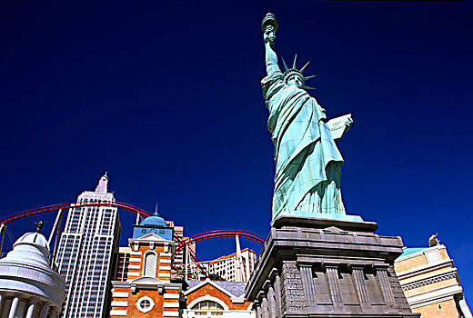 美国,内华达,拉斯维加斯,自由女神像,纽约,纽约酒店,赌场