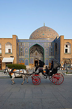 马车,旅游,伊斯法罕,伊朗