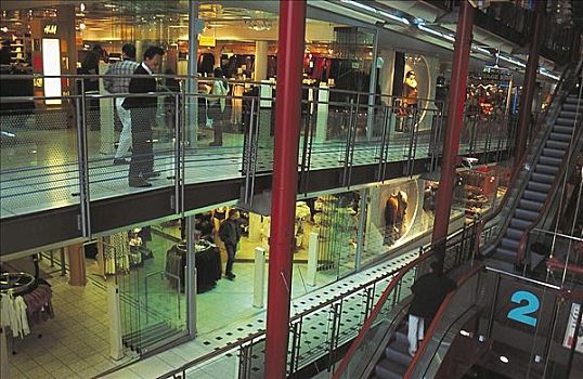 购物中心,德国,欧洲,楼梯