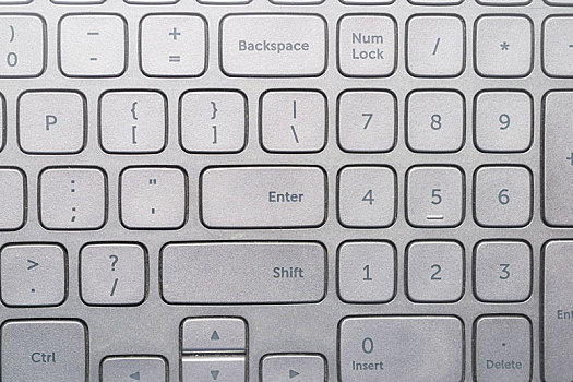 电脑键盘数字键特写