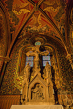 室内,大教堂,布达佩斯,匈牙利