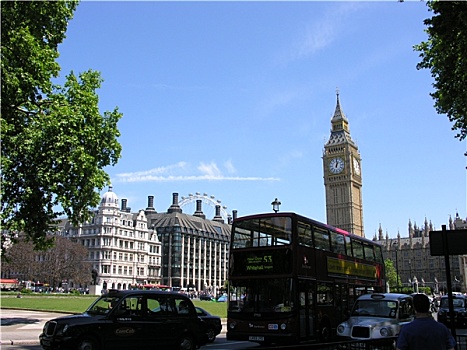 伦敦,巴士,出租车