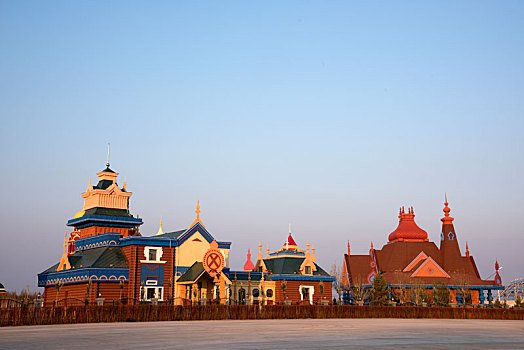 内蒙古呼伦贝尔市满洲里市套娃广场