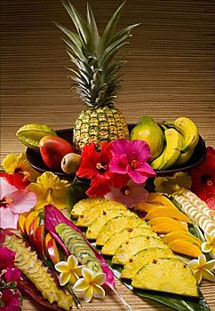 棚拍,品种,热带水果,切片