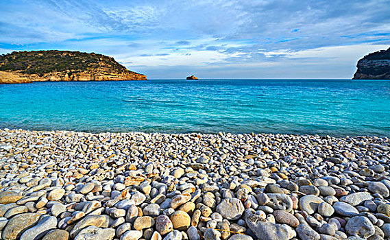 海滩,石头,阿利坎特,西班牙