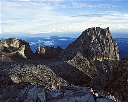 顶峰,京那巴鲁山,马来西亚东部,沙巴,婆罗洲,马来西亚