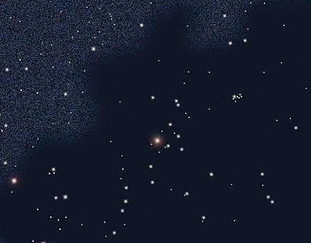 星座,金牛座,星星,發光,橙色