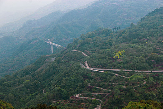 盘山公路,道路,蜿蜒山路