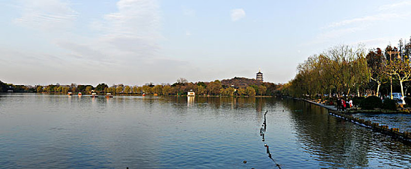 西湖秋色,雷峰塔