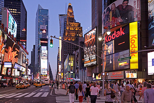 时代广场,曼哈顿,纽约,美国,北美