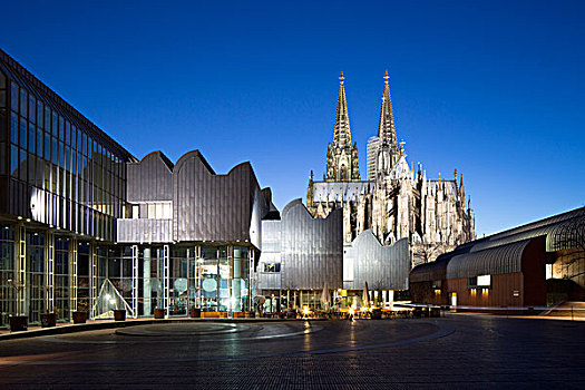 博物馆,科隆大教堂,圣彼得大教堂,历史,中心,科隆,北莱茵威斯特伐利亚,德国,欧洲