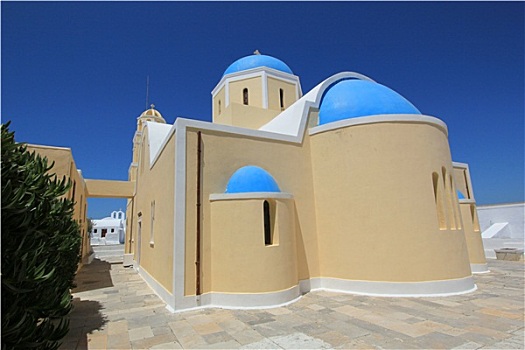 希腊,教堂,锡拉岛