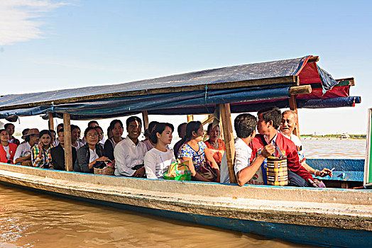 渡船,河,孟邦,缅甸