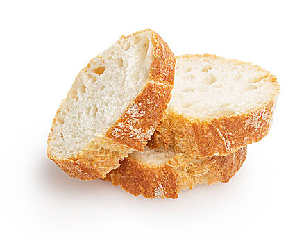 法国,法式面包片,隔绝,白色背景,背景