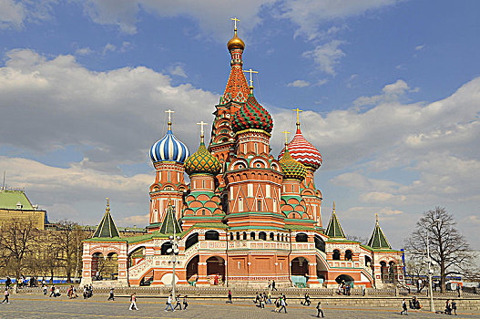 俄罗斯,莫斯科,瓦西里升天大教堂,红场