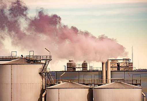 空气污染,烟囱,工厂