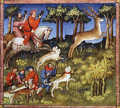 猎鹿,15世纪,艺术家,工作间,贝德福德