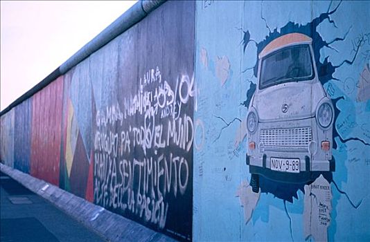柏林墙,涂鸦,柏林,德国