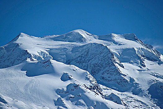 冰,顶峰,山,山脉,瑞士,欧洲