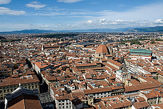风景,中央教堂,玛丽亚,大教堂,世界遗产,佛罗伦萨,托斯卡纳,意大利,欧洲