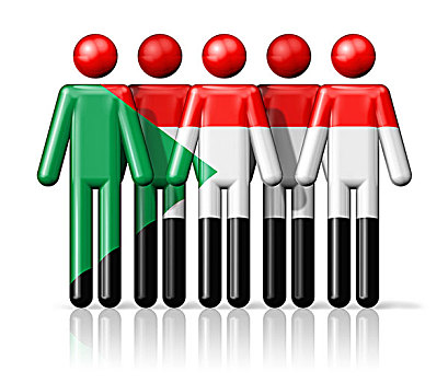 旗帜,苏丹,线条画