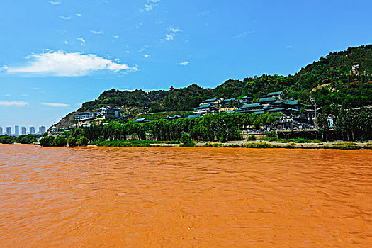 甘肃兰州黄河,漂流