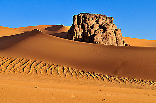 石头,排列,沙丘,塔西里,国家,公园,世界遗产,阿尔及利亚,撒哈拉沙漠,北非
