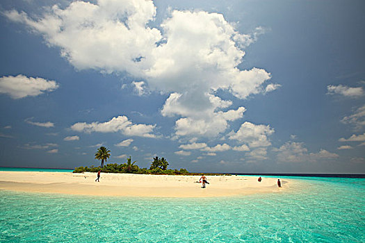 旅游,海滩,岛屿,无人,北方,环礁,南方,马尔代夫,印度洋