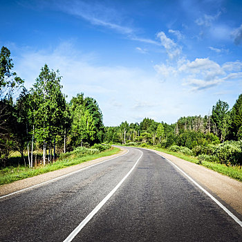 漂亮,公路,道路