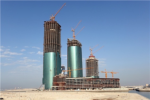 摩天大楼,建筑,巴林,金融,港口,麦纳麦,中东