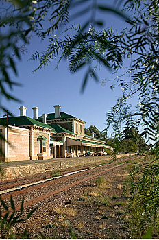 火车站,澳洲南部,澳大利亚