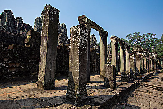 柬埔寨暹粒吴哥窟巴戎寺