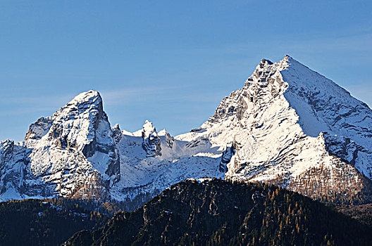 山,顶峰,地区,贝希特斯加登地区,上巴伐利亚,巴伐利亚,德国,欧洲