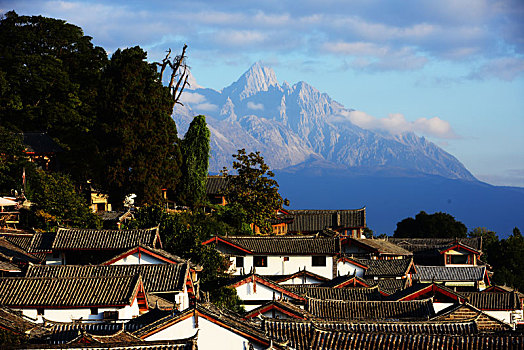 云南,丽江,石鼓镇,古镇,山川,住宅,民居