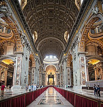 篷子,教堂中殿,大教堂,梵蒂冈,罗马,拉齐奥,意大利,欧洲